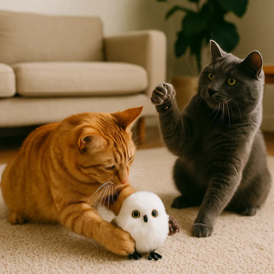 Interactive Fluttering & Chirping Bird Cat Toy