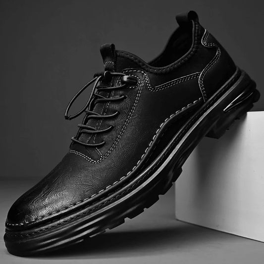 Men’s Low Cut Leather Comfort Trainers