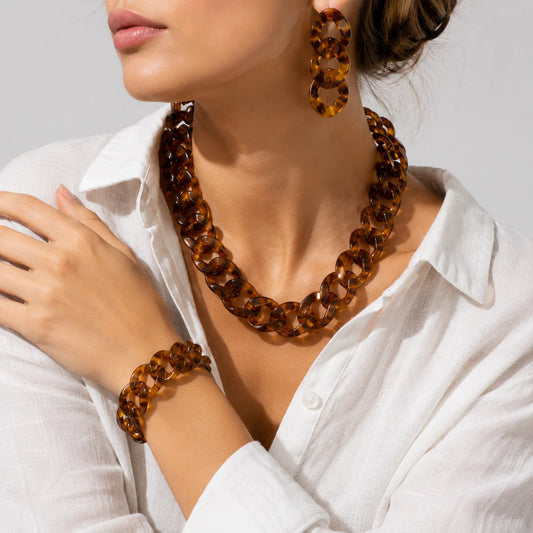 Women’s Chunky Link Jewellery Set