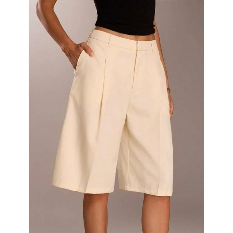 Women's High-Waisted Bermuda Shorts