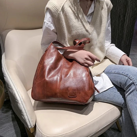 Women’s Big Leather-Look Handbag