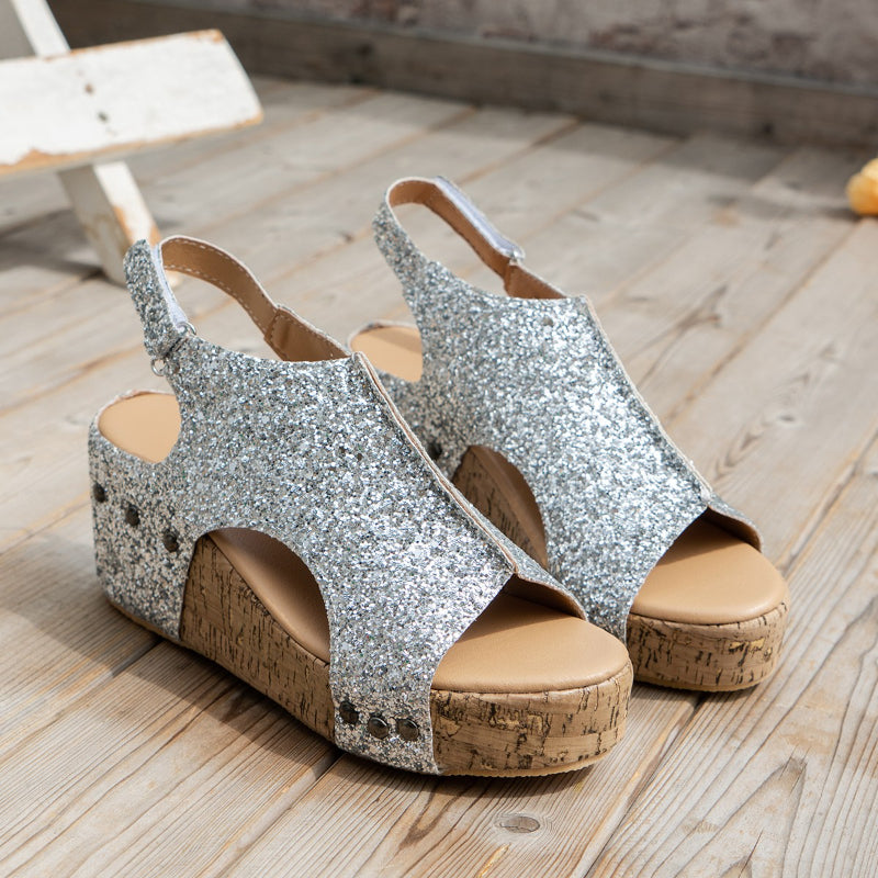 Brilliant Height-Boost Sandals (+5 cm)