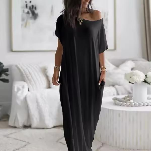 Summer Loose Pocket Casual Dress
