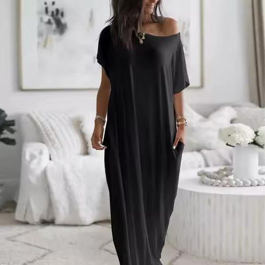 Summer Loose Pocket Casual Dress