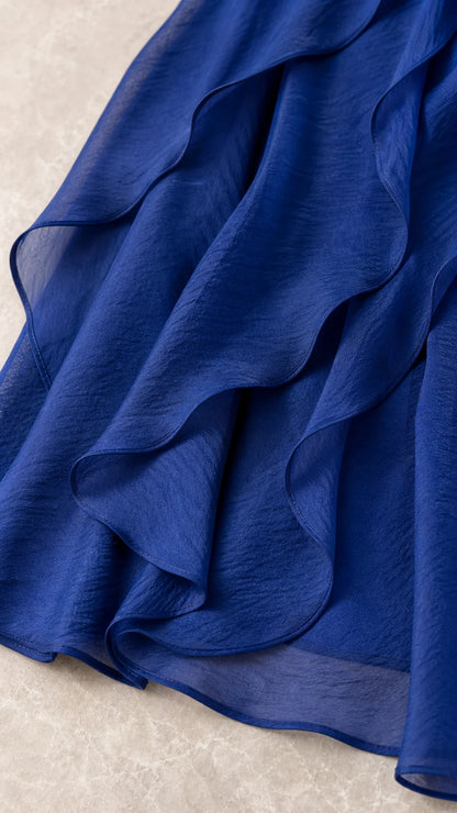 Women's Cascading Ruffle Maxi Dress