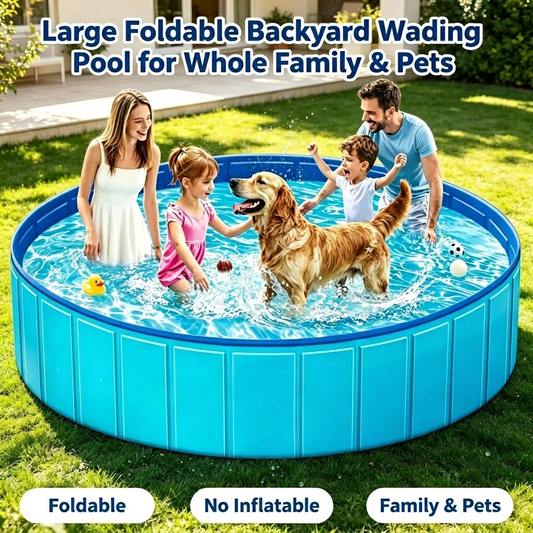 Large Foldable Family and Pet Wading Pool