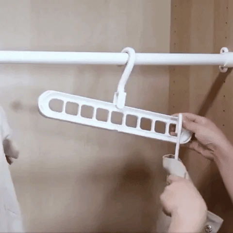 9-in-1 Space-Saving Multi-Position Wardrobe Hanger