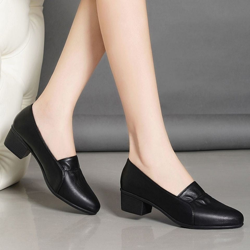 Women's Trendy Non-Slip Soft Sole Short Heeled Shoes