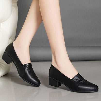Women's Trendy Non-Slip Soft Sole Short Heeled Shoes