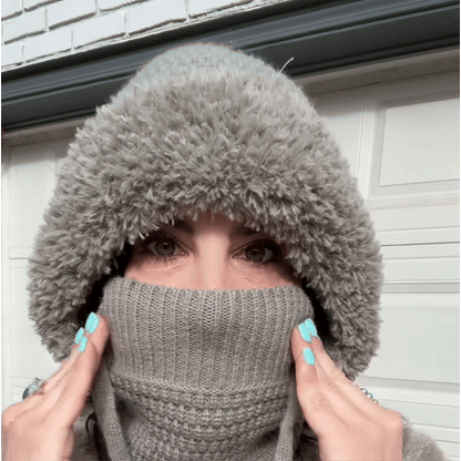 Women’s Fleece-Lined Thermal Knit 3-in-1 Hood