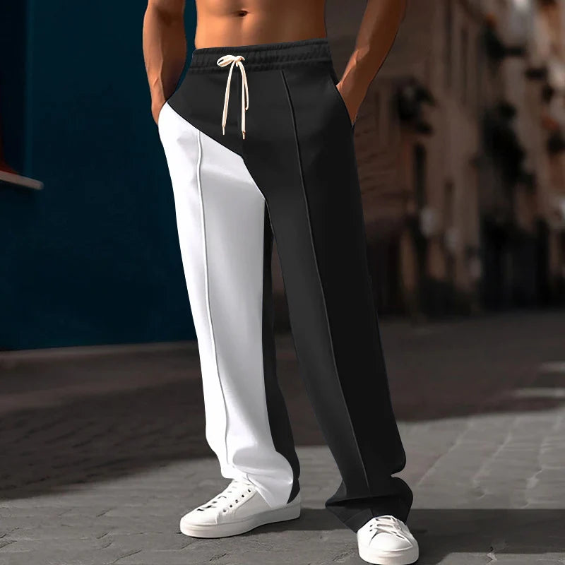 Men’s Colour-Block Drawstring Trousers