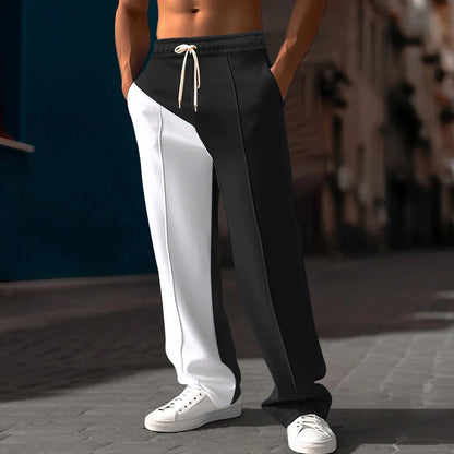 Men’s Colour-Block Drawstring Trousers