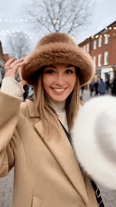 Fluffy Faux Fur Bucket Hat With Matching Scarf