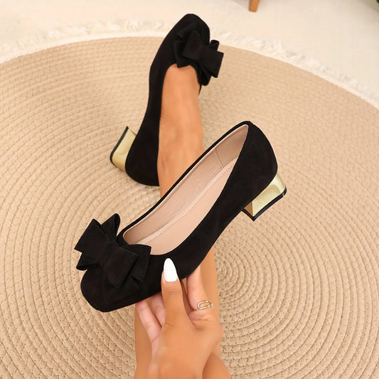 Women’s Aurelia Bow Block Heel Pumps
