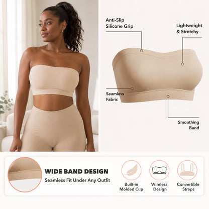 Women’s Convertible Strapless Bandeau Bra