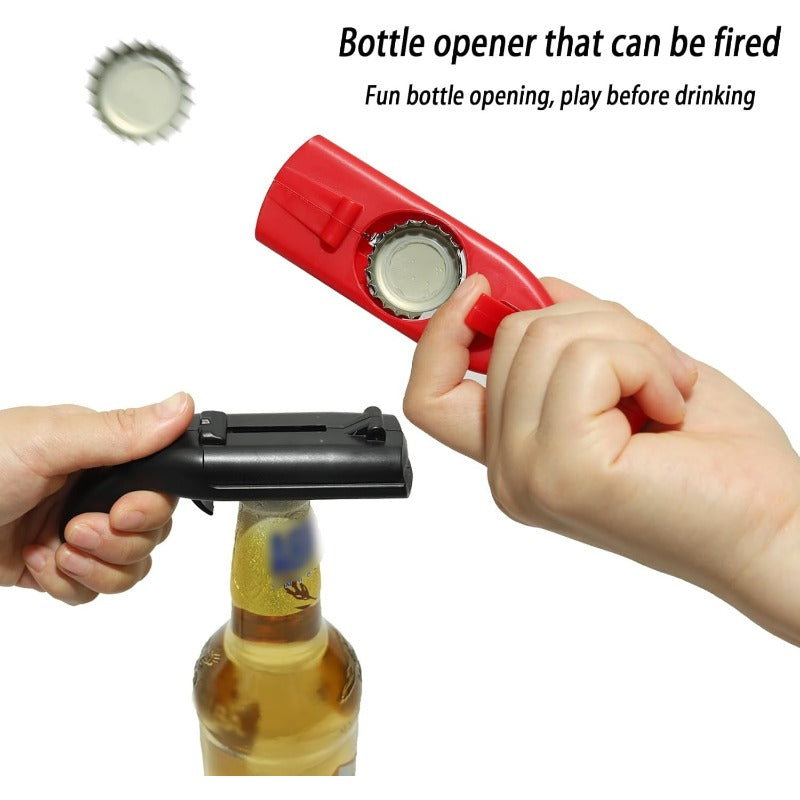 Bottle Cap Pop & Launch Opener Gadget