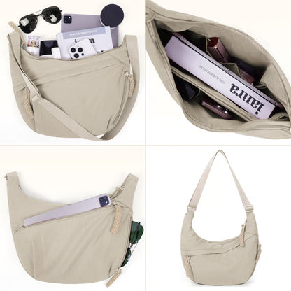 Women’s Multi-Pocket Nylon Crossbody Bag