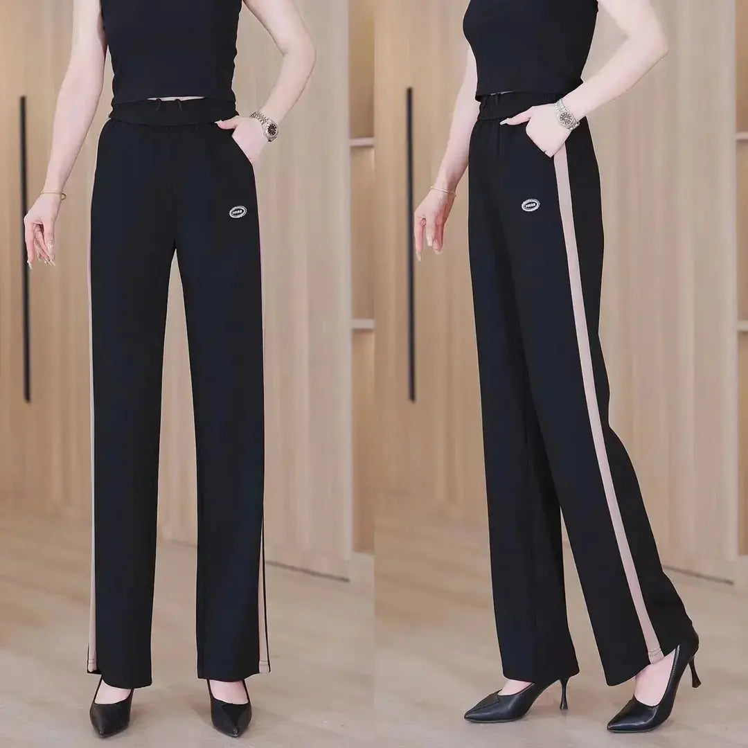 Women’s Slim-Look Wide-Leg Sweatpants