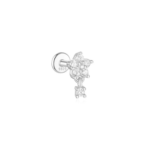 Women’s 925 Sterling Silver Waterproof CZ Stud Earring Set