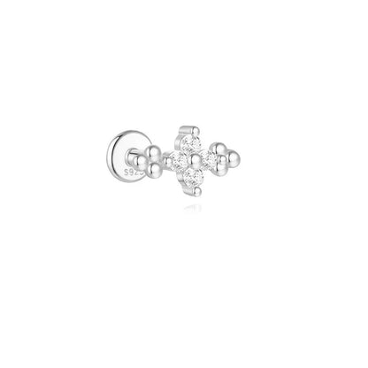 Women’s 925 Sterling Silver Waterproof CZ Stud Earring Set