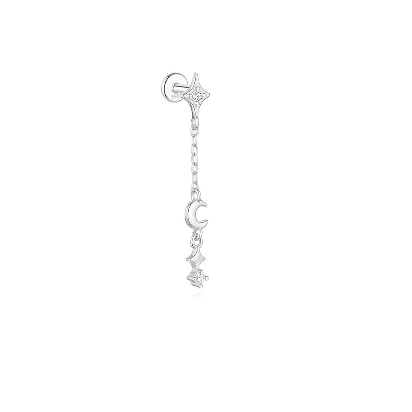 Women’s 925 Sterling Silver Waterproof CZ Stud Earring Set