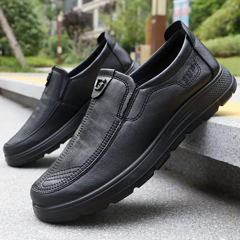 Men's Premium Leather-Look Loafers