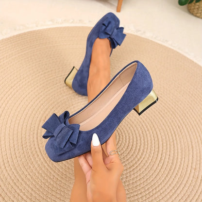 Women’s Aurelia Bow Block Heel Pumps