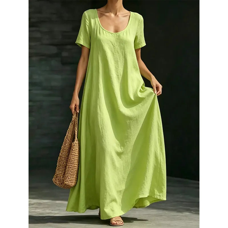 Women's Scoop Neck Maxi Dress