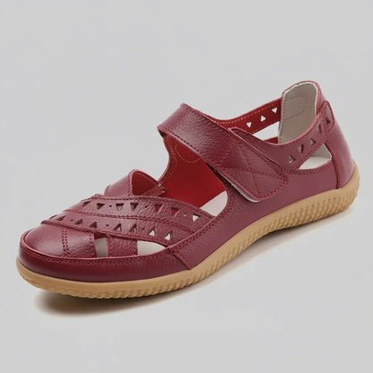 Women’s Breathable Leather-Look Walking Sandals