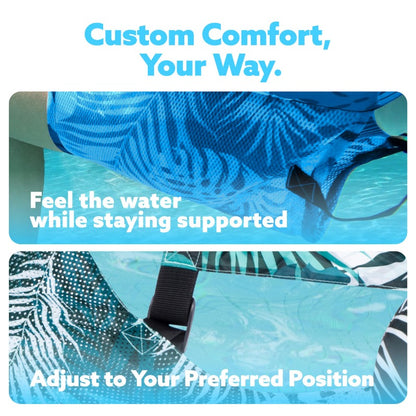 Inflatable Mesh Pool Lounge Chair with Adjustable Backrest