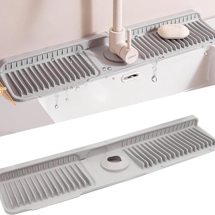 Foldable Self Draining Tap Splash Guard Mat