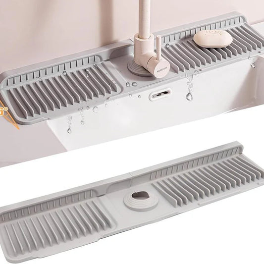 Foldable Self Draining Tap Splash Guard Mat