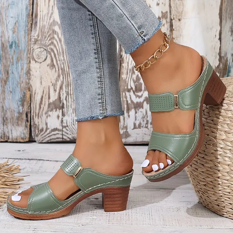 Comfort Block Heel Sandals