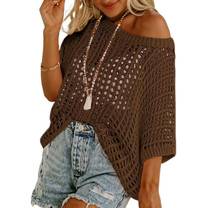 Women’s Openwork Beach Cover-Up Top