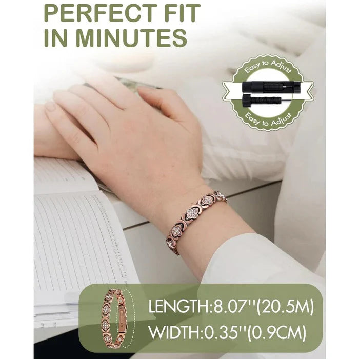 Clover & Infinity Magnetic Link Bracelet