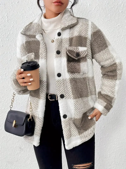 2025 New Women's Fleece-Lined Winter Coat