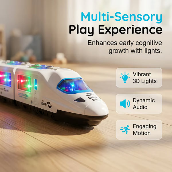 Light-Up Bump-and-Go Train Toy