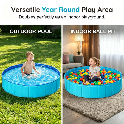 Large Foldable Family and Pet Wading Pool