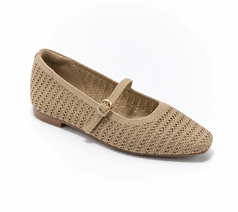Women's Knitted Strap Flat Shoes