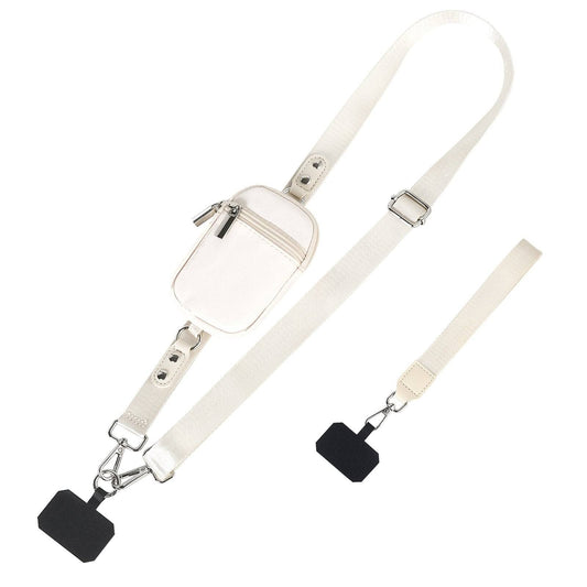 Adjustable Crossbody Phone Strap with Detachable Pouch