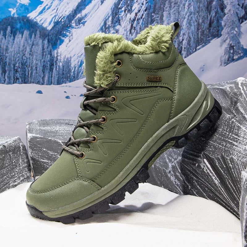 Men’s Waterproof Wide-Toe Hiking Work Boots