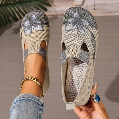 Women's Breathable Embroidered Trainers