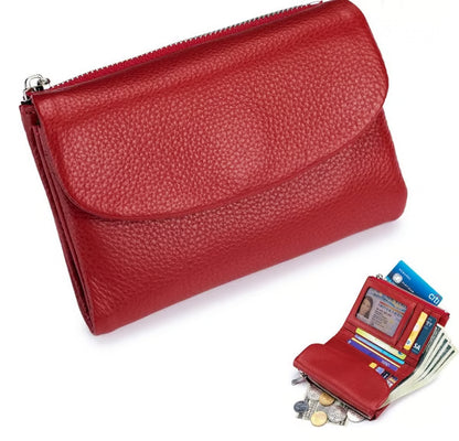 Pebble-Grain Leather-look RFID Wallet