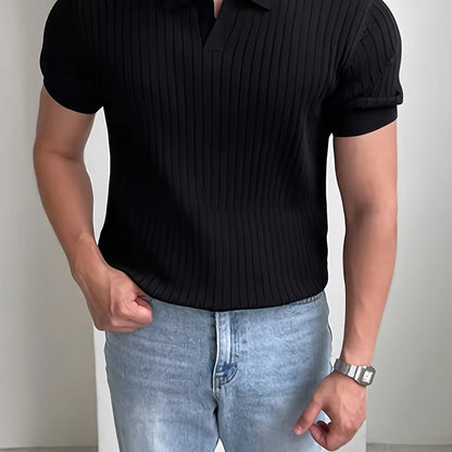 Men’s Soft-Touch Knit Summer Polo Shirt