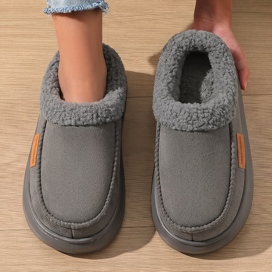Men's Side Stitch Winter House Shoes