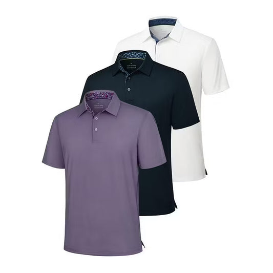 3-Pack Men’s Stretch Polo Shirts