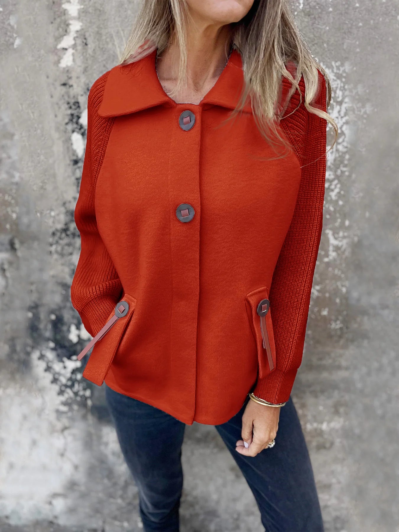 Women’s Soft Draped Lapel Cardigan Jacket