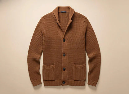 Men’s Classic Wool Knit Button Cardigan