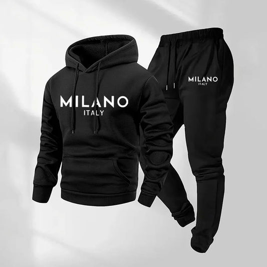 Men’s Casual Hoodie and Jogger Set