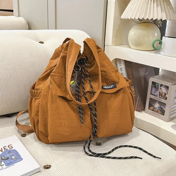 Large Convertible Drawstring Tote Backpack